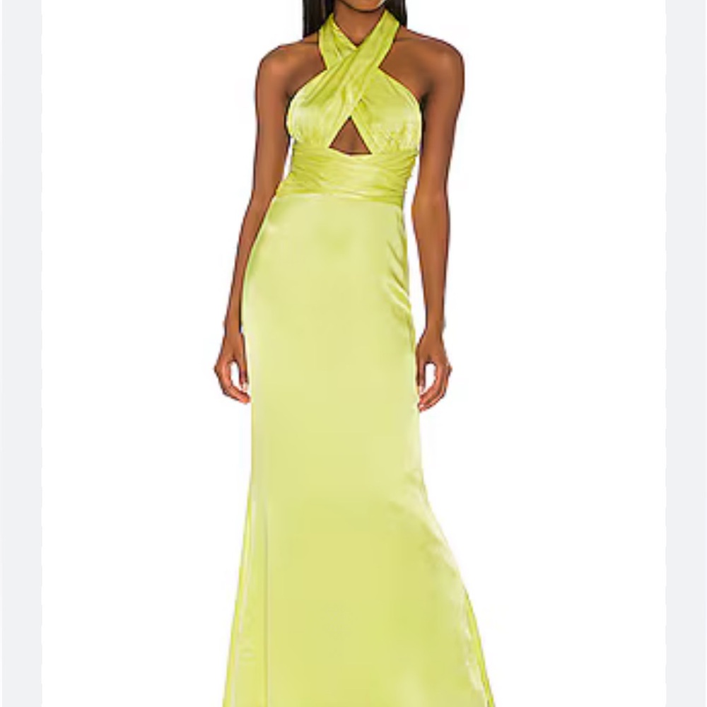 NWT Revolve NBD Edith Gown Lime Size S